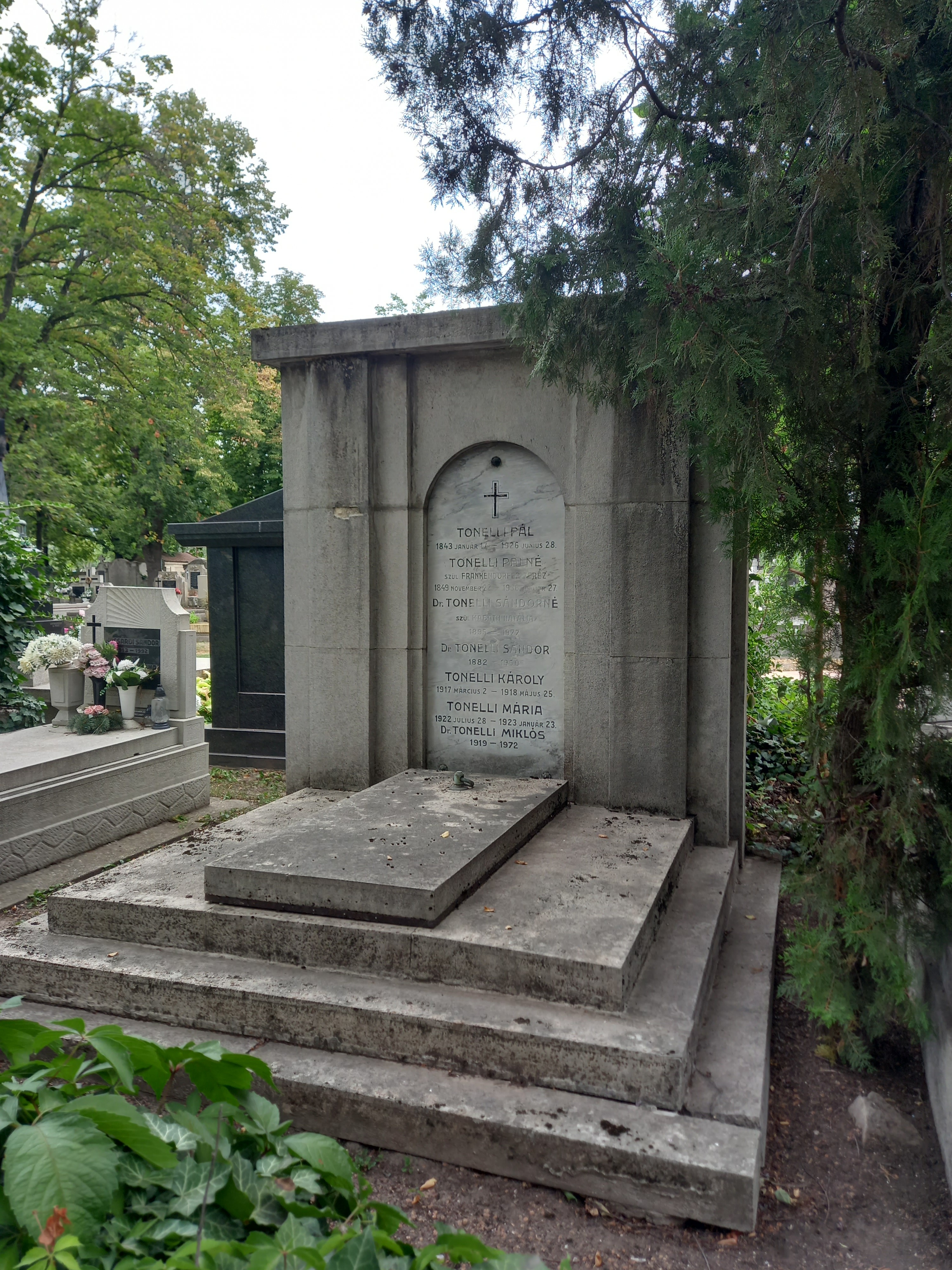 Tonelli Sándor síremléke