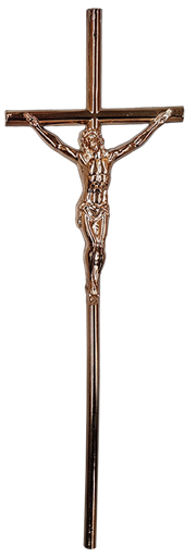 9000405 Koporsó kereszt Corpus 1016 bronz feszület